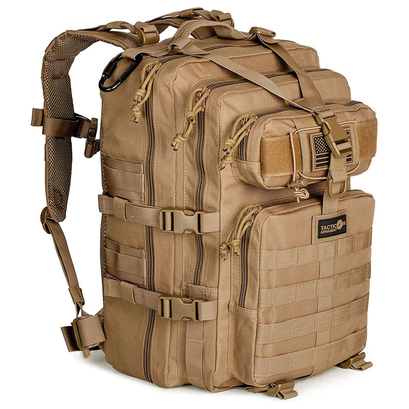 Tacticon Armament 24BattlePack 1 to 3 Day Tactical Assault Backpack Bag, Tan