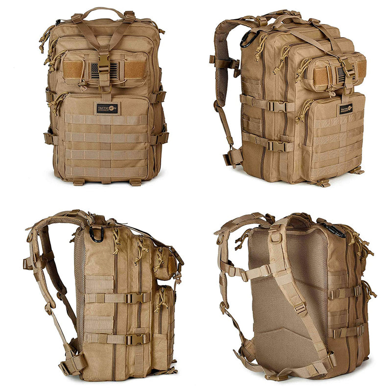 Tacticon Armament 24BattlePack 1 to 3 Day Tactical Assault Backpack Bag, Tan