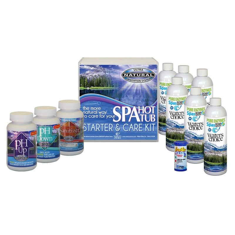 Waters Choice All Natural Spa Start Up and Water Maintenance Kit, 6 Month Supply