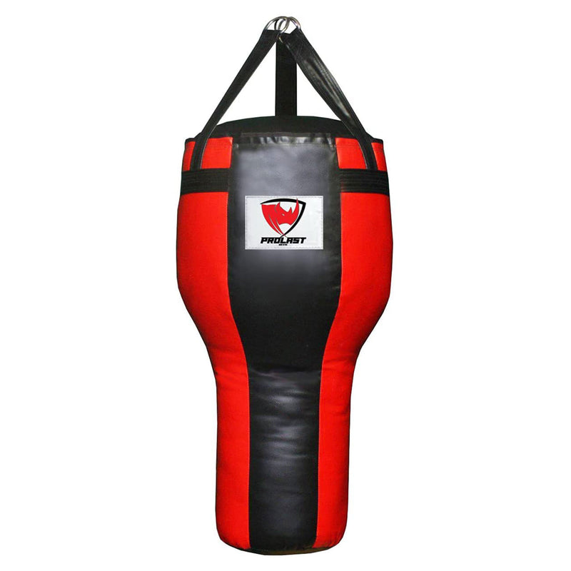 PROLAST 65 Pound Boxing Filled Hanging Punching Bag for Uppercut, Black & Red