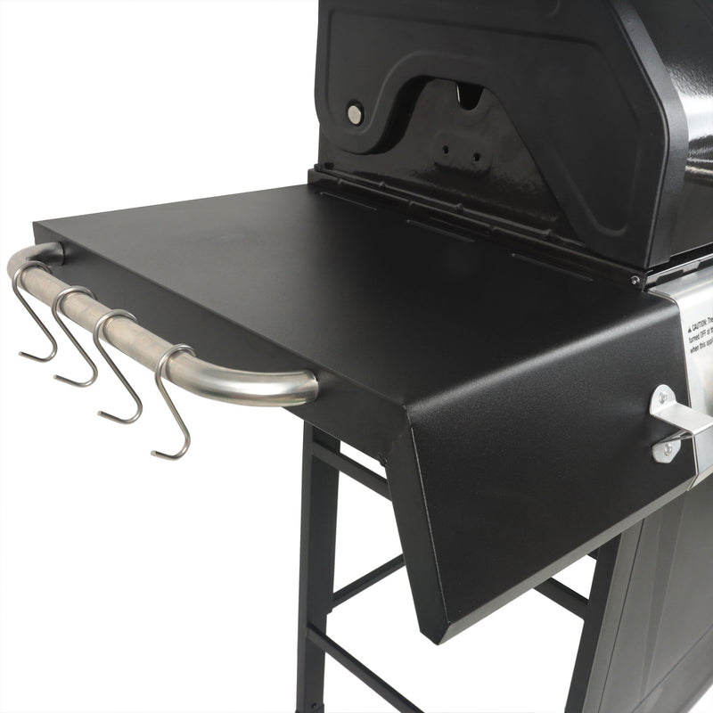 Grill Boss 4-Burner Gas Grill with Side Burner, Cover & Shelves (Used)