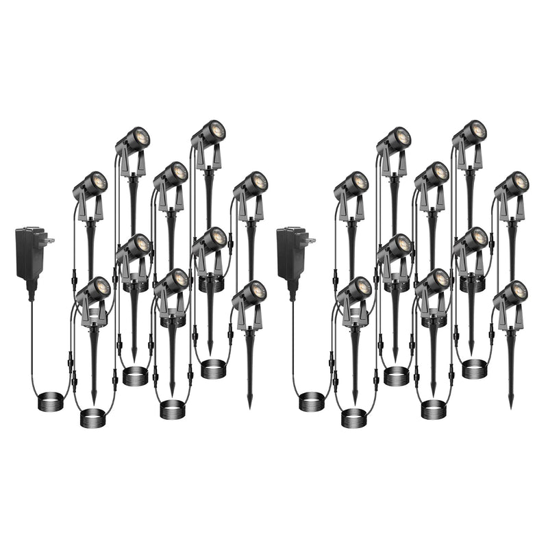 Banord 30W Low Voltage Outdoor LED Landscaping Spotlights, 2500 Lumens (20 Pack)