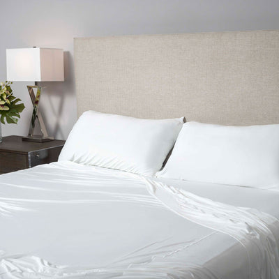 SHEEX Polar Max Soft Sheet Set with 2 Pillowcases, King/Cal King, Bright White