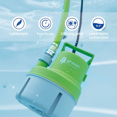 G green EXPERT .17 HP Submersible Utility Pump for Household Water Removal(Used)