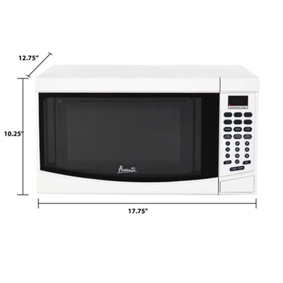 Avanti 0.7 Cubic Foot Countertop Kitchen Microwave Oven w/ Turntable (Damaged)