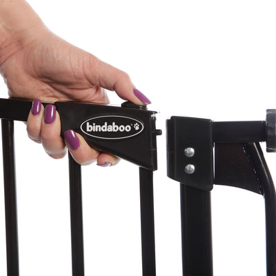 Bindaboo B1122 Zoe 28 to 32IN Extra Tall Auto-Close Baby Pet Safety Gate, Black