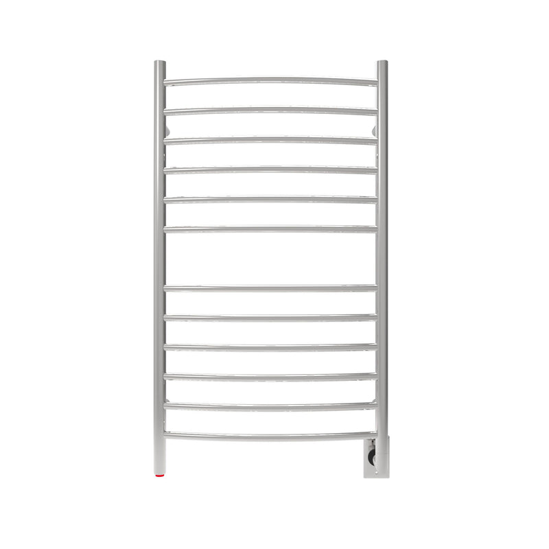 Amba RWHL-CP Radiant Large Hardwired Curved Wall Mounted Towel Warmer, Polished