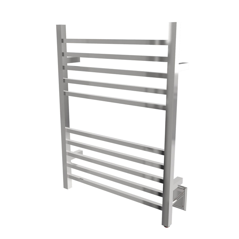 Amba RSWH-P Radiant 10 Bar Hardwired Square Double Heated Towel Warmer, Polished
