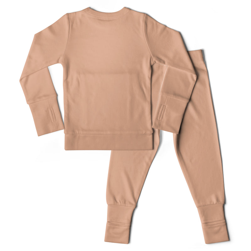 Goumikids Unisex Toddler Loungewear Organic Sleeper Pajama Set, 2T Prickly Pear