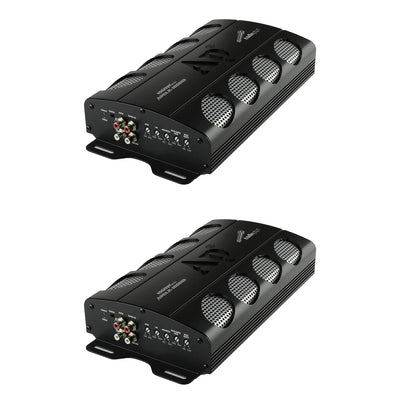 Audiopipe 1,000W High Performance Class D Car Audio Amplifier, Black (2 Pack)