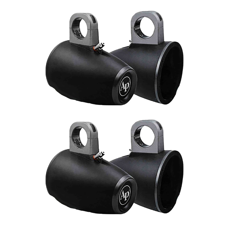 Audiopipe Multi Purpose Car Audio 6-inch Speaker Enclosure, Pair, Black (2 Pack)