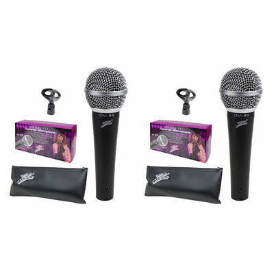 Audiopipe Studio Z Unidirectional Dynamic Pro Performance Microphone (2 Pack)