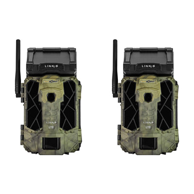 SPYPOINT LINK-S-V 12MP Solar Cellular HD Video Hunting Trail Camera (2 Pack)