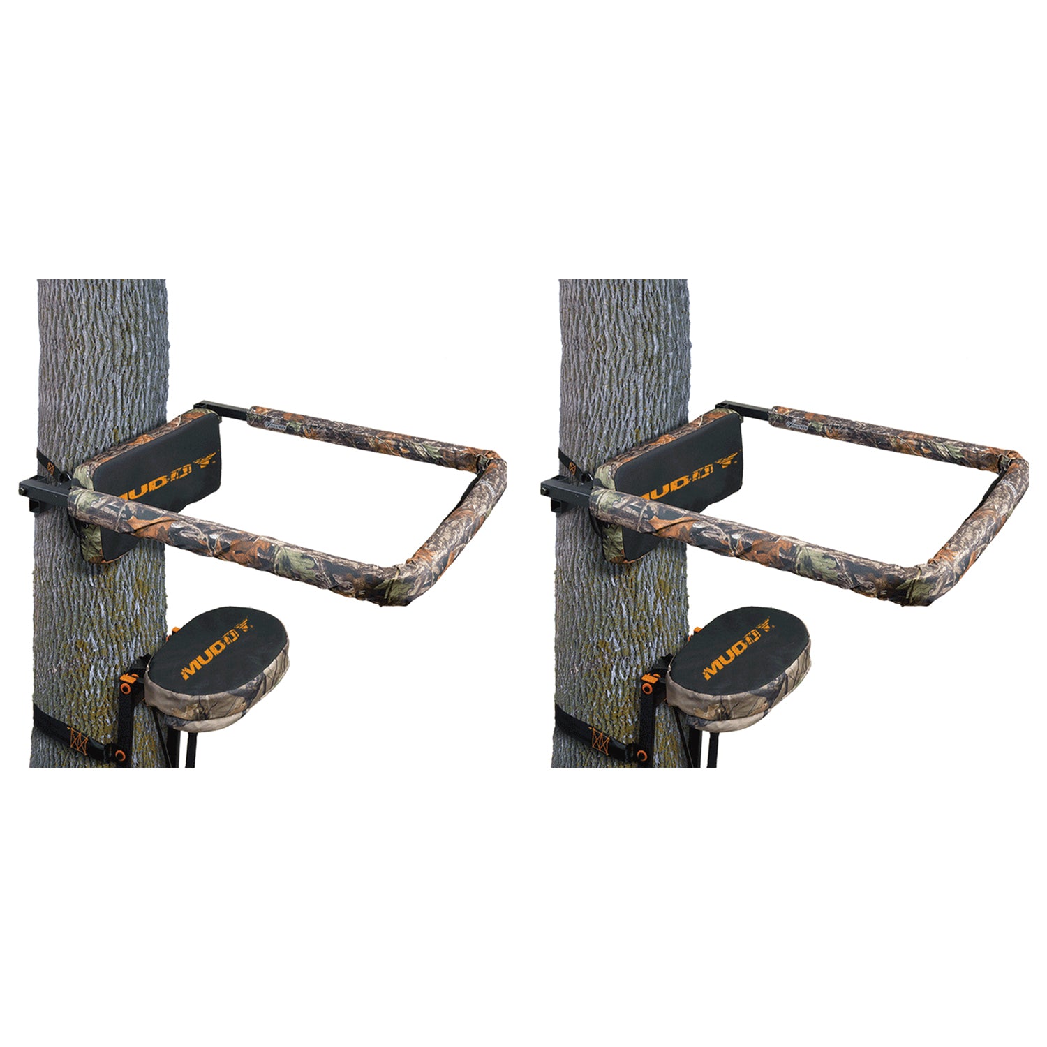 Muddy Universal Hunting Tree Stand Reliable Flip Up Shooting Rail Rest (2 Pack) - VMInnovations