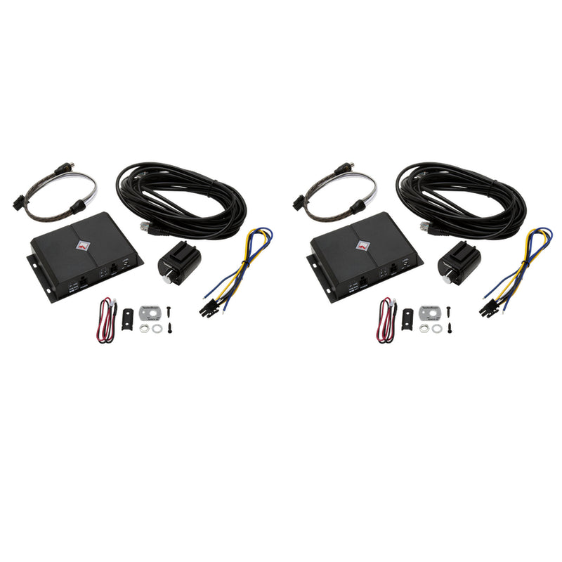 Rockford Fosgate 2 Channel Universal Punch EQ w/ Remote & Line Driver (2 Pack)