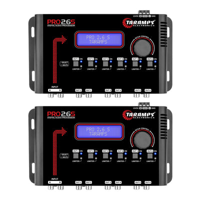 Taramps 900727 Pro 2.6S Car Digital Processor with 2 Inputs & 6 Outputs (2 Pack)