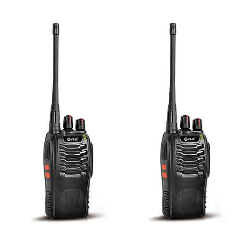 AudioPipe WLTK-100 16 Channel Long Range UHF Transceiver 2-Way Radio (2 Pack)