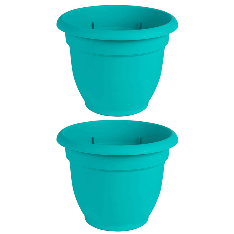 Bloem 6 Inch Ariana Self Watering Planter for Indoor & Outdoor, Calypso (2 Pack)