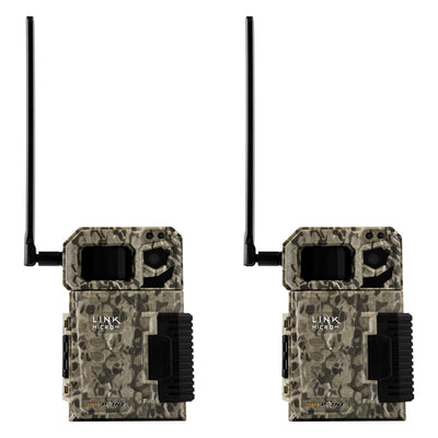 SPYPOINT LINK MICRO Nationwide 4G Cellular Hunting Trail Game Camera (2 Pack)