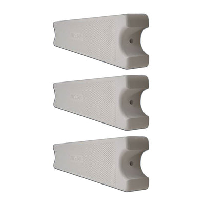 Saftron 19.5 x 3.8 Inch Polypropylene Pool Ladder Step Rungs, White (3 Pack)