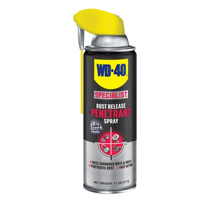 WD-40 Specialist Metal Rust Release Penetrant Lubricant Spray, 11 Ounce (2 Pack)
