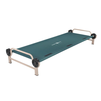 Disc-O-Bed Adjustable Height Portable Hunting Camp Cot Bed, Teal (Open Box)