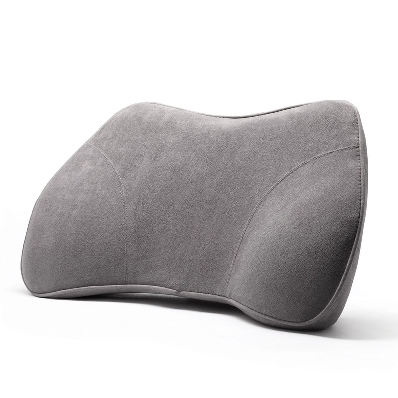 Model B Lumbar Memory Foam Support Pillow to Improve Posture, Grey (Used)