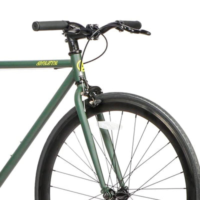 AVASTA 54 In Single Speed Loop Fixed Gear Urban Commuter Bike, Green (Open Box)