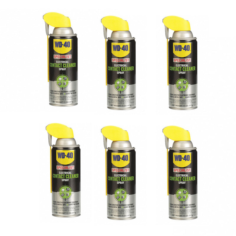WD 40 300554 Specialist Electrical Contact Aerosol Cleaner Spray, 11 Oz (6 Pack)