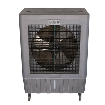 Hessaire MC92V 11,000 Cubic Feet Per Minute Large Evaporative Cooler Unit with 32.8 Gallon Water Reservoir, Air Sweep Function, and 4 Fan Speeds, Grey