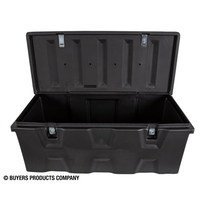 Buyers Products Black Poly Durable All Purpose 44 x 17.5 x 19 In Storage Chest