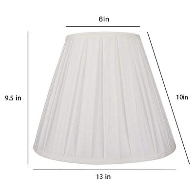 ALUCSET Pleated Barrel Lamp Shade for Table Lamps and Floor Lights (Open Box)