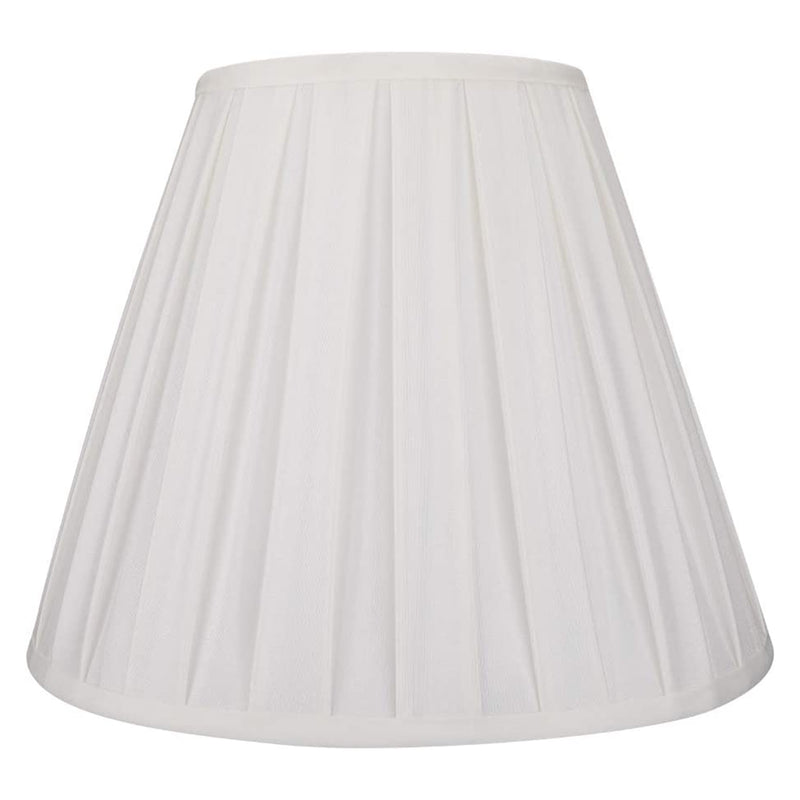 Pleated Barrel Lamp Shade for Table Lamps and Floor Lights, Off White (Used)