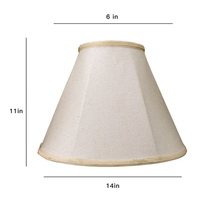 ALUCSET Royal Foldable Bell Lampshades with Spider Installation, Set of 2, Beige