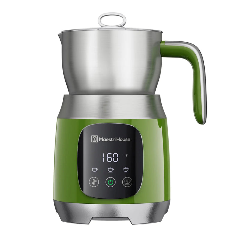 Maestri House 21 Ounce Detachable Touch Digital Milk Frother Pot,Green(Open Box)
