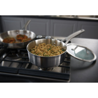 Calphalon Premier 3 Layer Oven Safe Stainless Steel 2.5 Quart Sauce Pan with Lid
