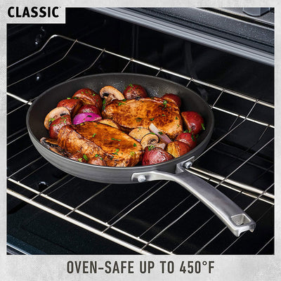 Calphalon 10-Piece Nonstick Kitchen Cookware Set with Stay-Cool Handles, Gray - VMInnovations