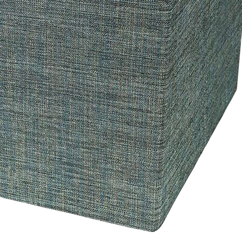 Posprica 13 x 13 Inch Square Collapsible Storage Organizer Cube, Teal (4 Pack)