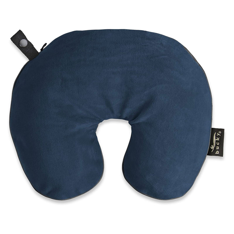 Bucky Utopia 12 x 13 Inch U Shaped Neck Pillow w/ Removable Cover, Midnight Blue