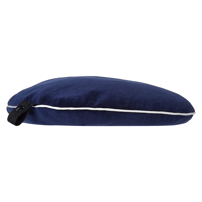 Bucky Utopia 12 x 13 Inch U Shaped Neck Pillow w/ Removable Cover, Midnight Blue