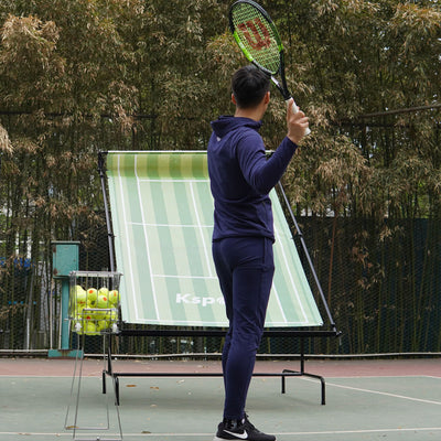 Ksports Racquet Tennis Rebounder Indoor/Outdoor w/Carry Bag, Green(For Parts)