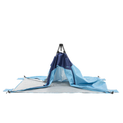 SlumberTrek 3049332VMI Mersa Outdoor Compact Pop Up Auto Ezee Shelter Tent, Blue - VMInnovations