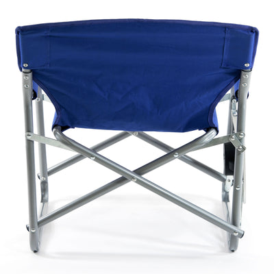 SlumberTrek Junior Outdoor Director Chair with Side Folding Table for Kids, Blue