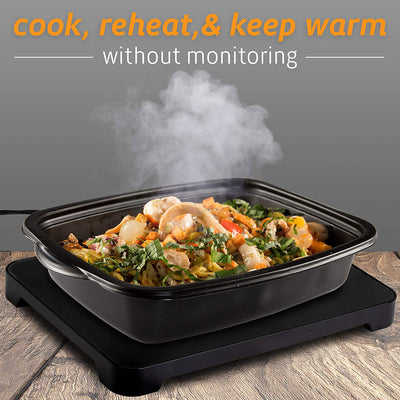 HotLogic Mini Portable Thermal Food Warmer for Home, Office, and Travel, Paisley