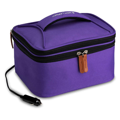 HotLogic 16801175-PUR-B Food Warming & Cooking Lunch Bag Tote Plus 12V, Purple