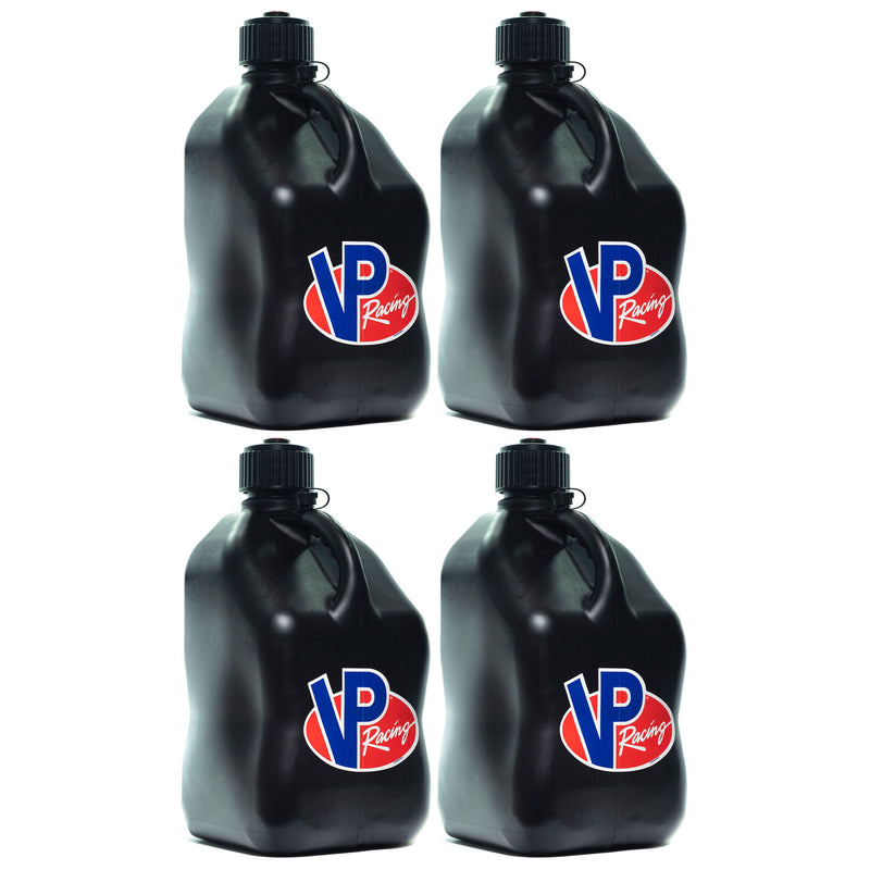 VP Racing 5.5 Gallon Motorsport Racing Liquid Utility Jug, Black (4 Pack)