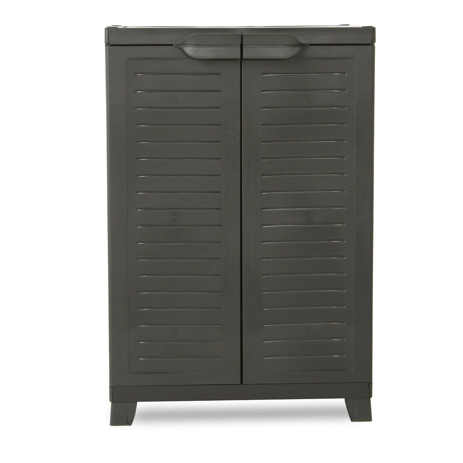RAM Quality Products ELITE Adjustable 2 Shelf Storage Utility Cabinet, Dark Gray - VMInnovations