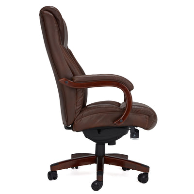 Delano Big and Tall Executive Office Chair with Lumbar Support, Brown (Used)