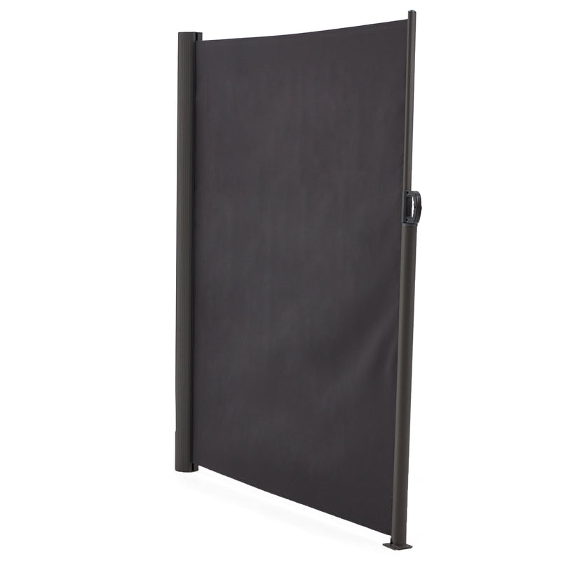 JOMEED 118x78.5 Inch Folding Retractable Side Awning Privacy Wall, Gray (Used)