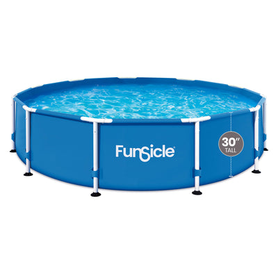 12' x 30" Outdoor Activity Round Frame Above Ground Swimming Pool Set (Used)